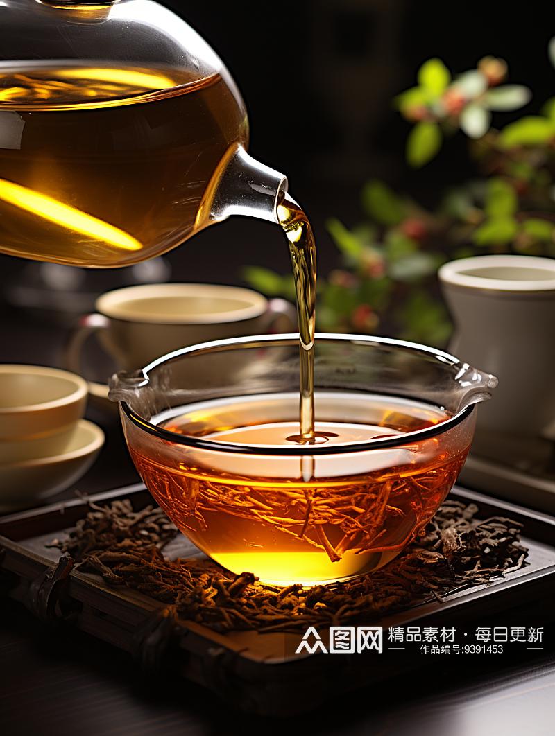 美味中国花茶背景素材