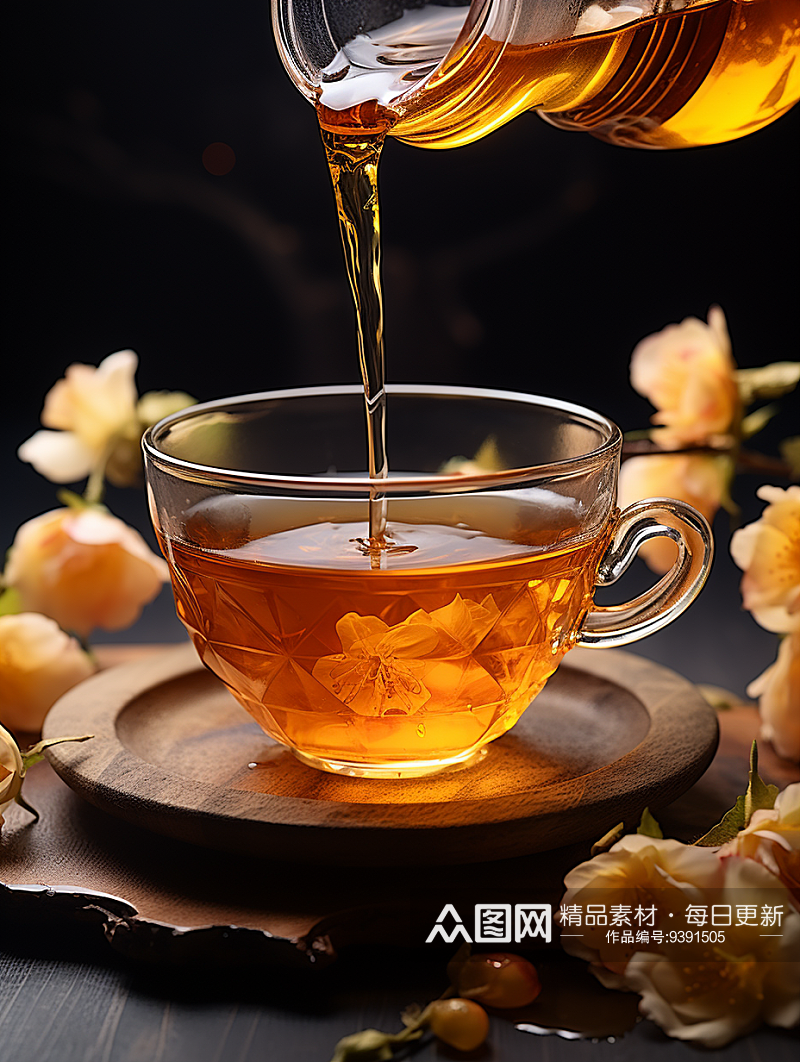 美味中国花茶背景素材
