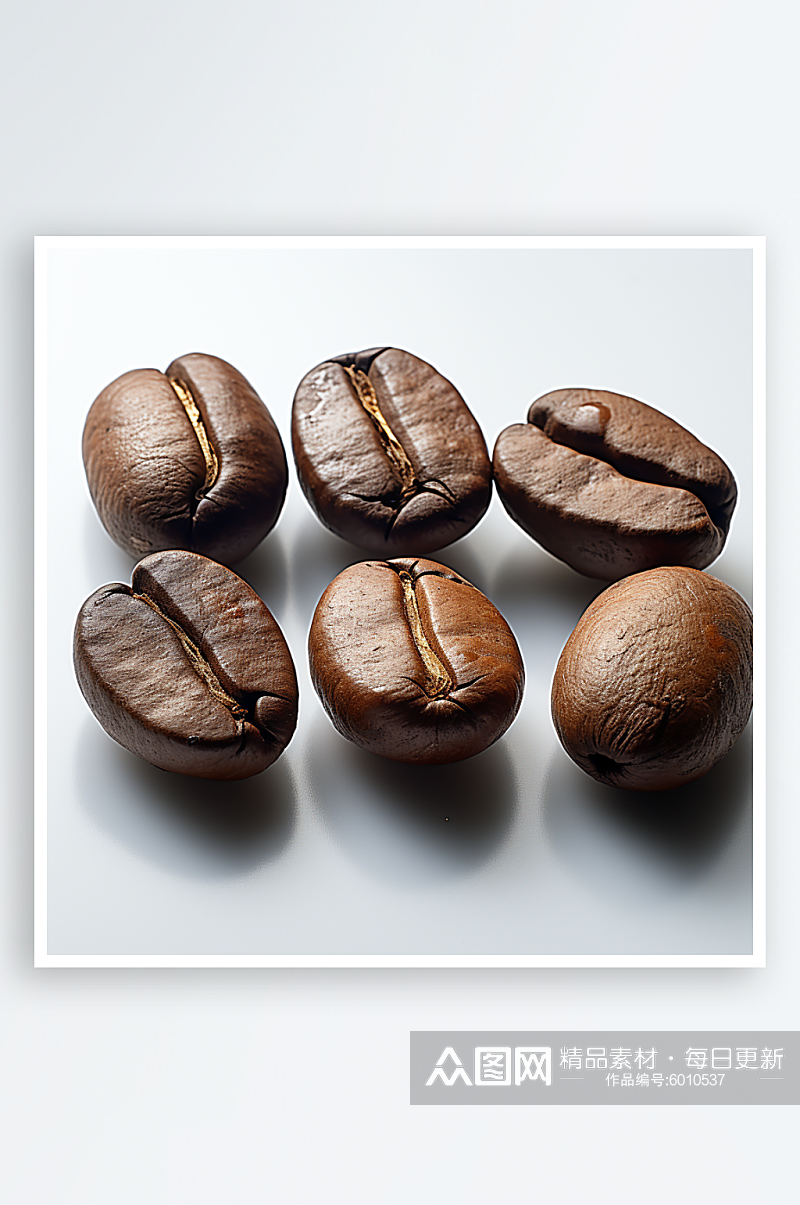 数字艺术AI香醇咖啡豆图片素材