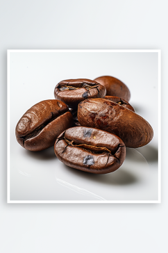 数字艺术AI香醇咖啡豆图片