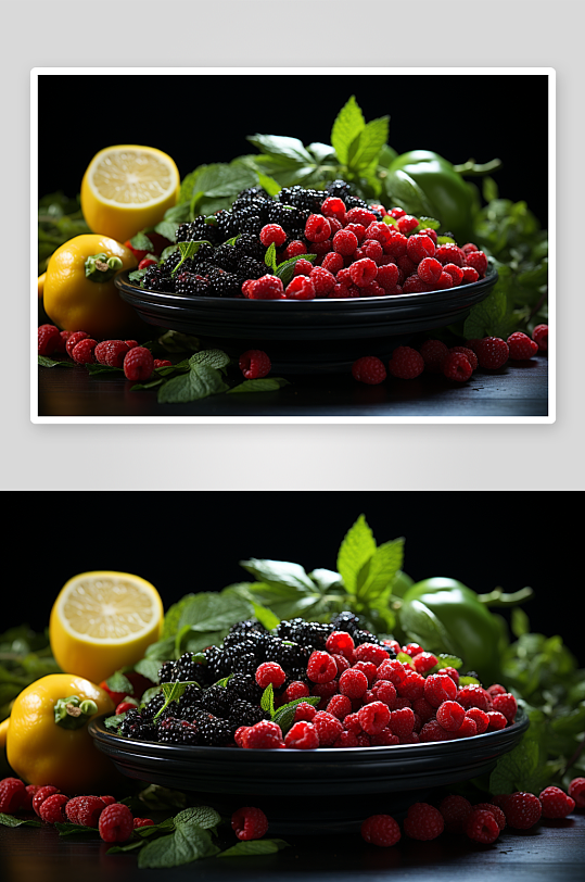 数字艺术新鲜蔬菜水果摄影图