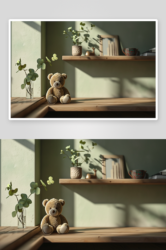 数字艺术玩具熊玩具房图片