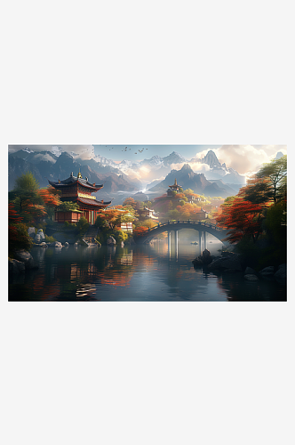 数字艺术阁楼美景