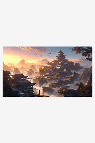 数字艺术阁楼美景