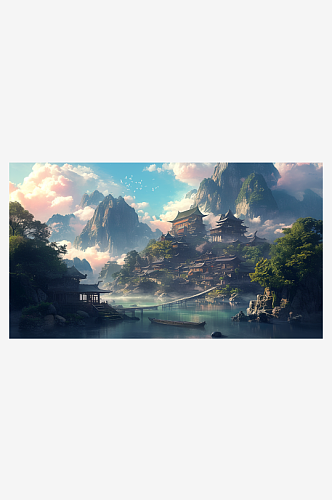 数字艺术阁楼美景