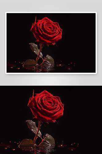 数字艺术玫瑰花朵美丽