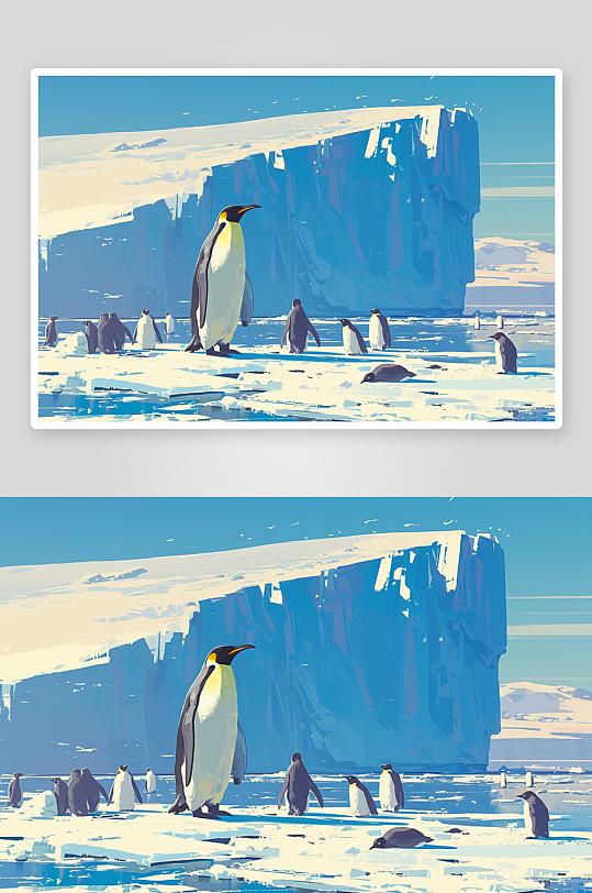 数字艺术企鹅动物