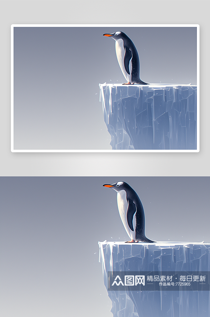 数字艺术企鹅动物素材