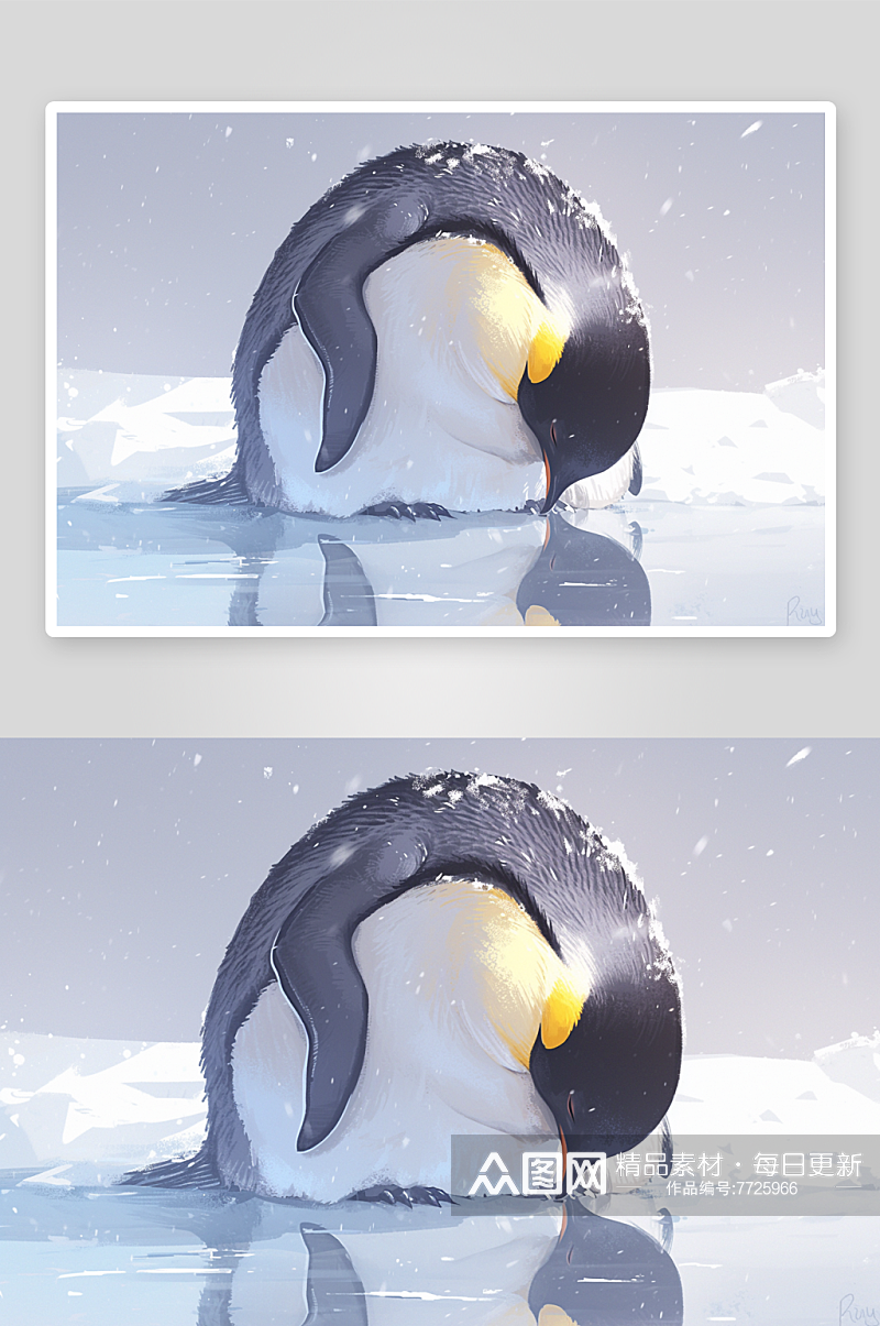 数字艺术企鹅动物素材