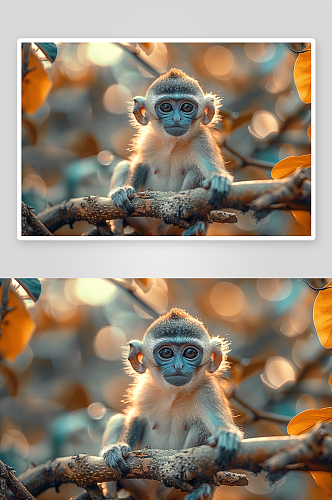 数字艺术可爱猴子动物