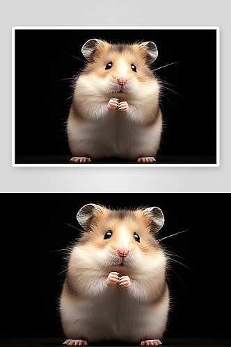 数字艺术可爱仓鼠动物