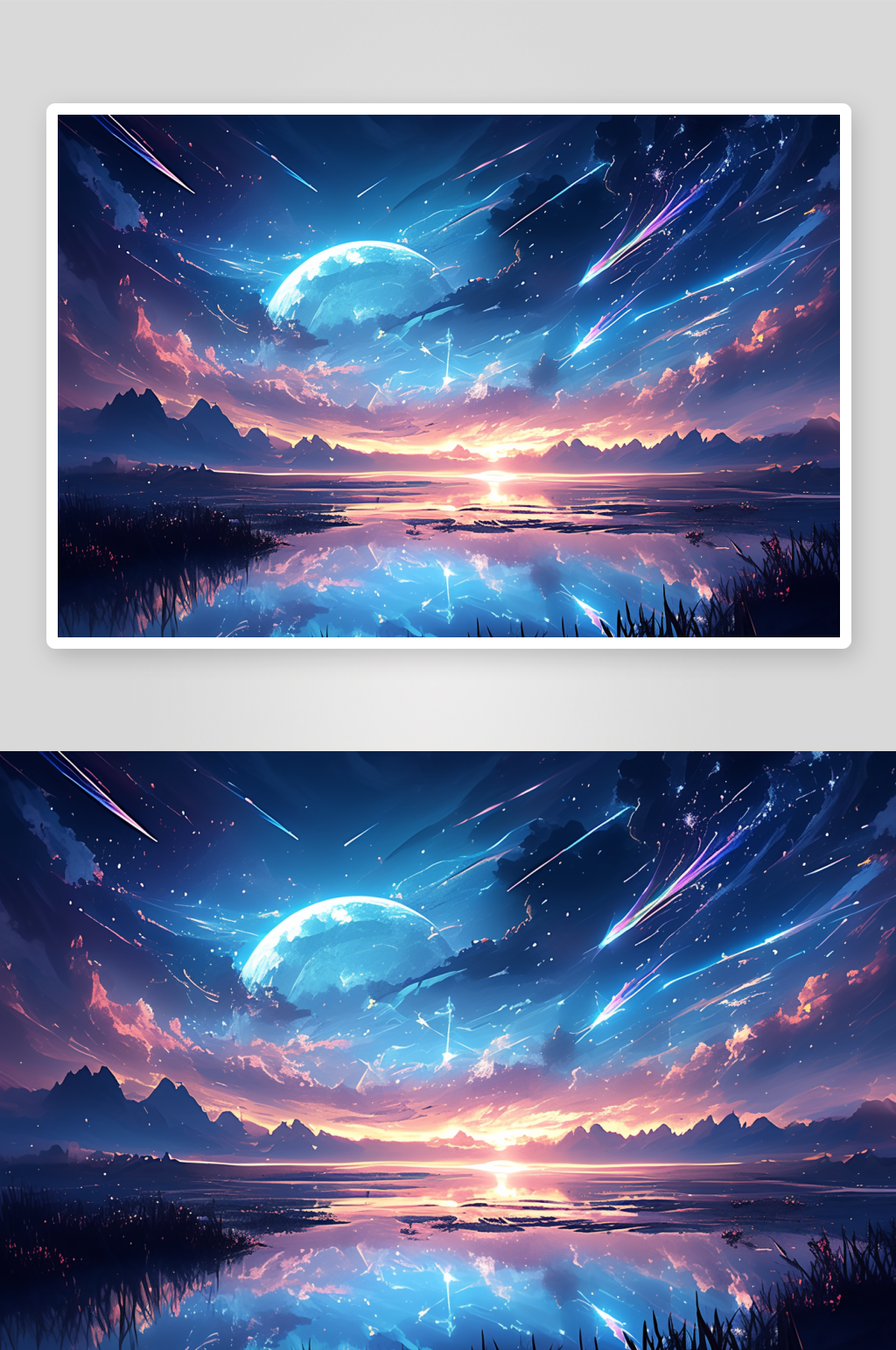 梦幻星空大陆场景素材