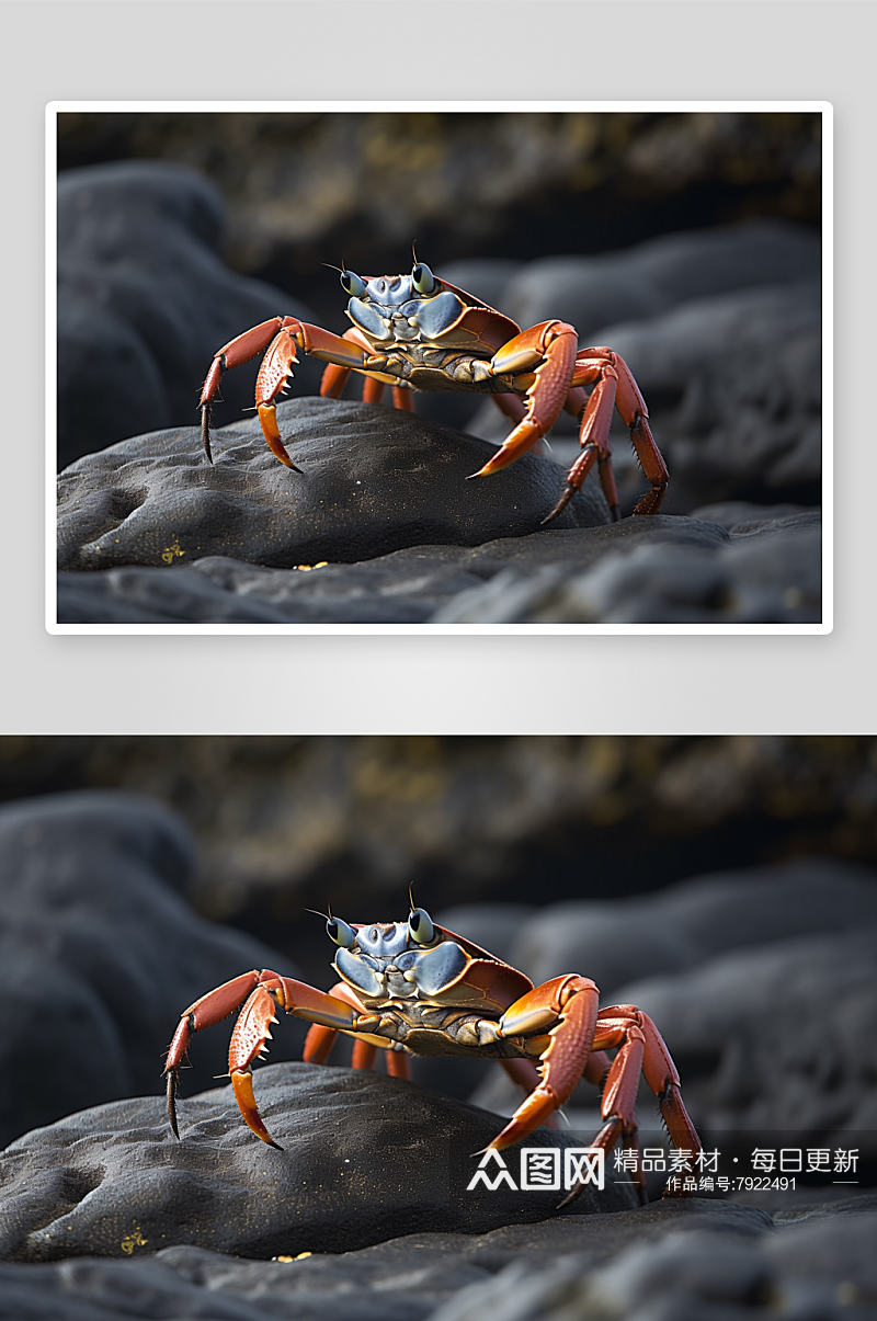 数字艺术螃蟹动物素材