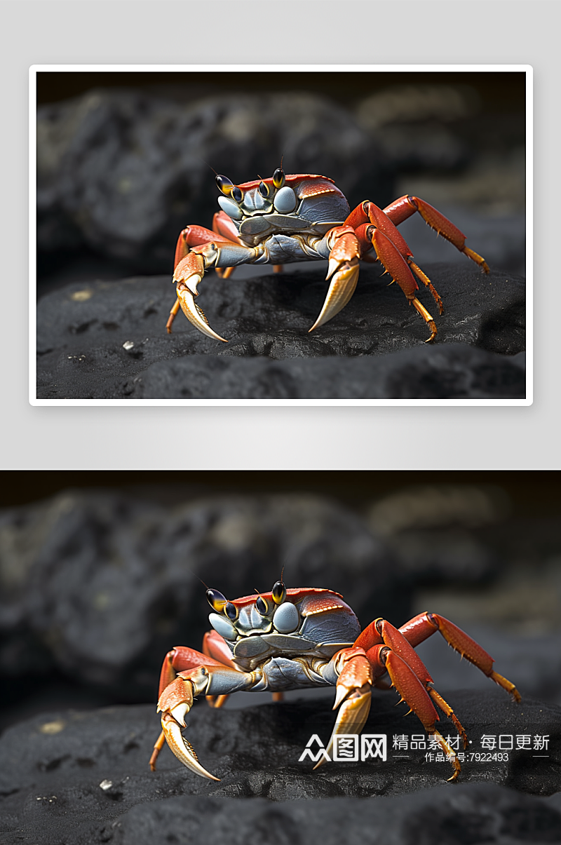 数字艺术螃蟹动物素材