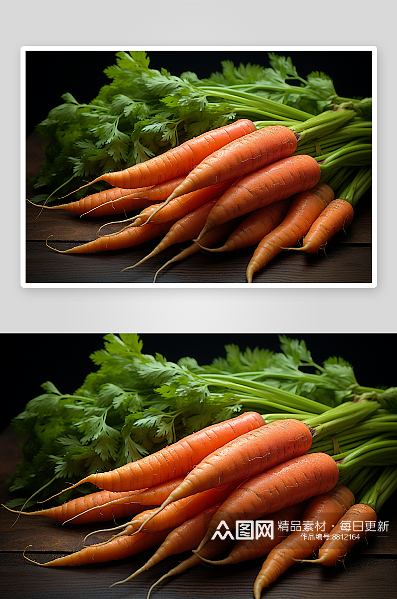 数字艺术红萝卜蔬菜图片素材