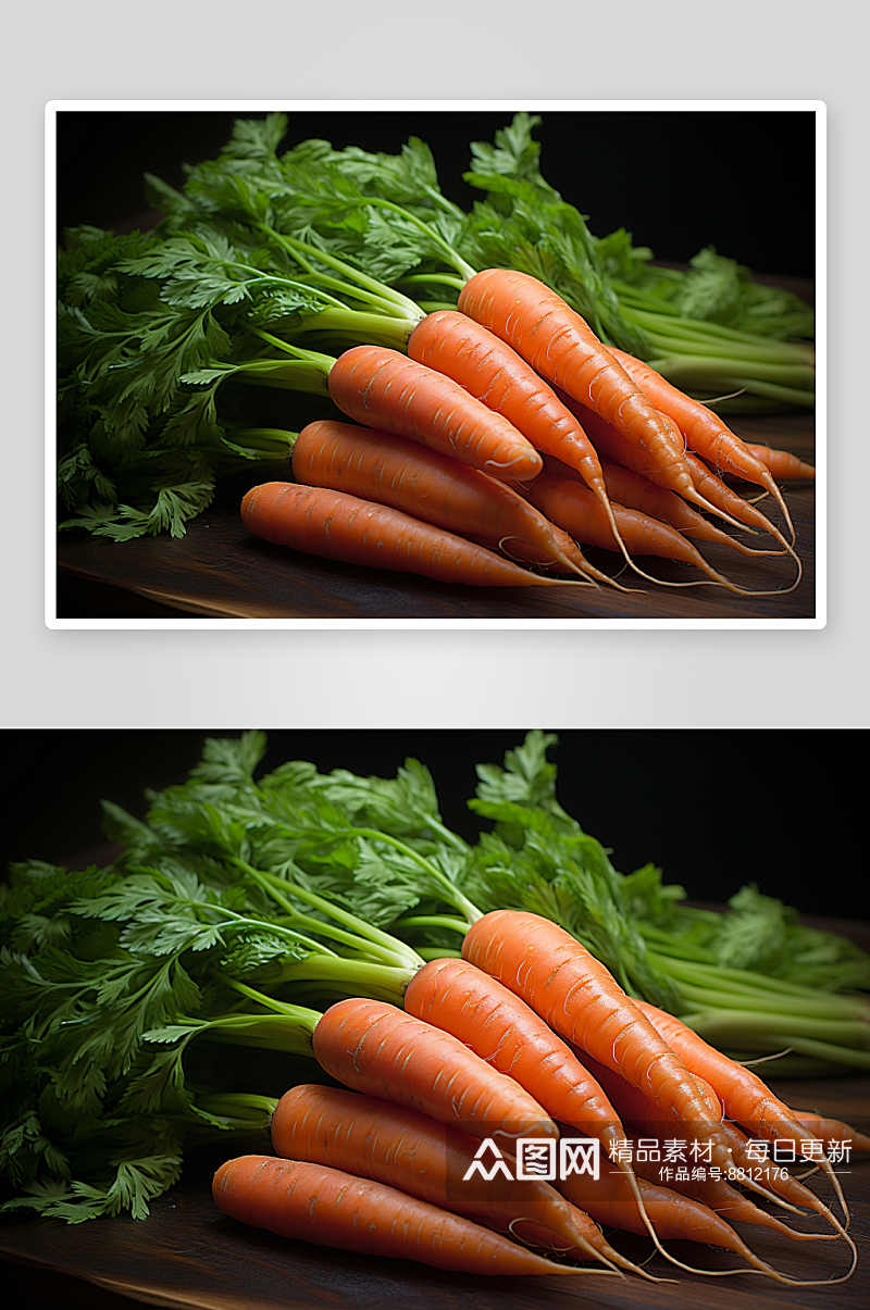 数字艺术红萝卜蔬菜图片素材