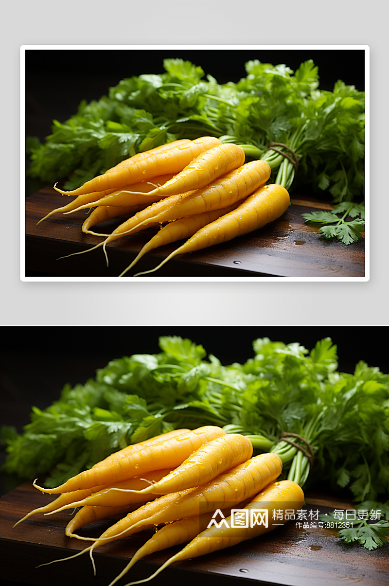 数字艺术红萝卜蔬菜素材