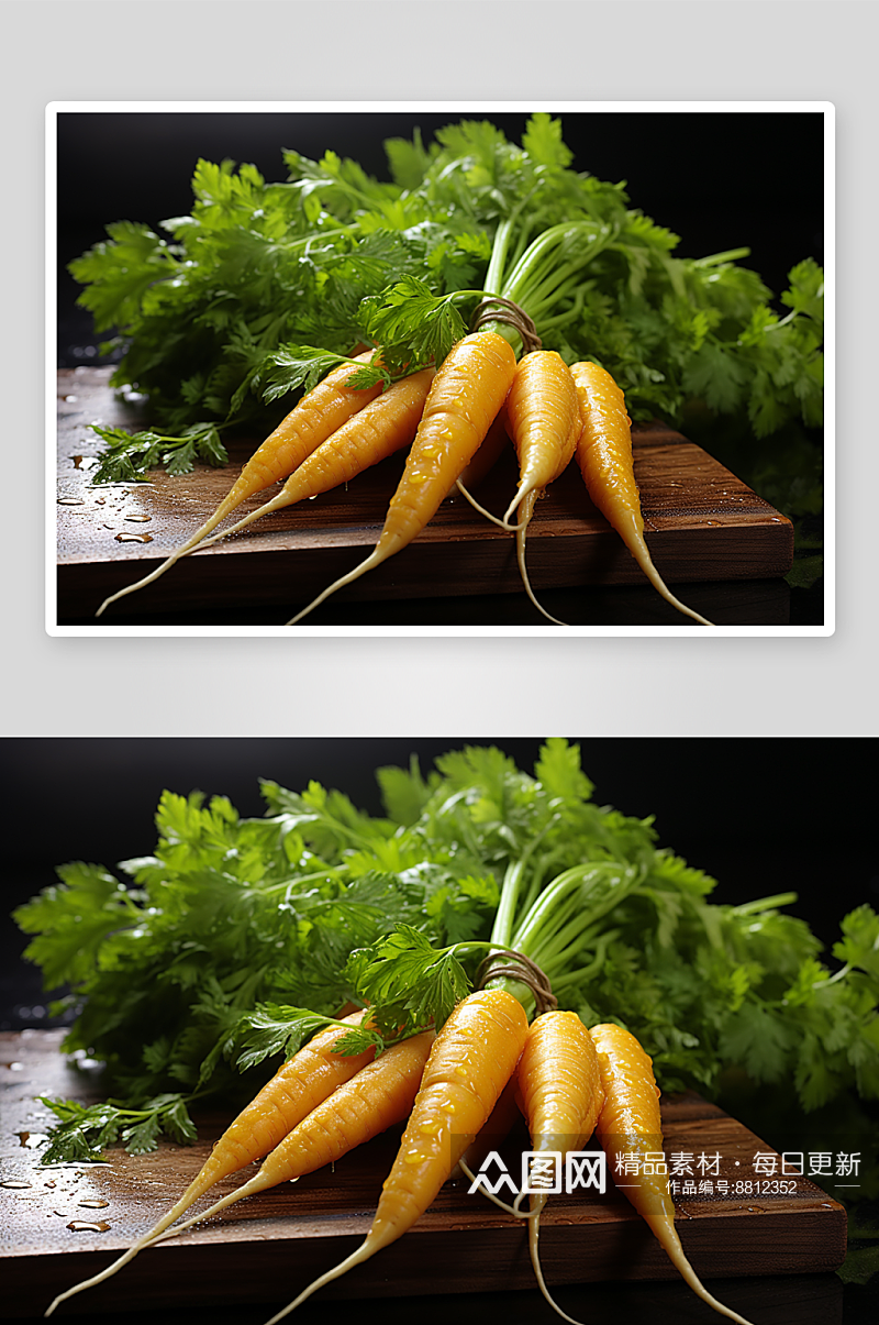 数字艺术红萝卜蔬菜素材