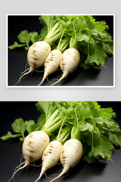 数字艺术白萝卜蔬菜