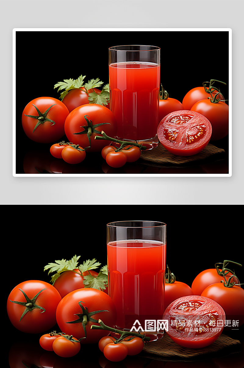 数字艺术美味番茄汁图片素材
