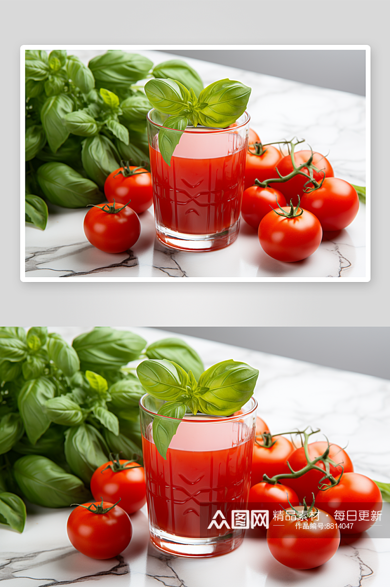 数字艺术美味番茄汁图片素材