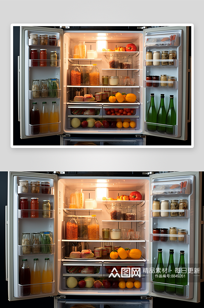 数字艺术冰箱电器图片素材