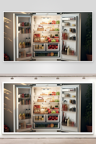 数字艺术冰箱图片