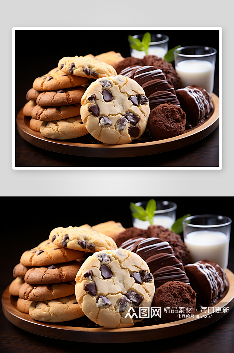 数字艺术美味饼干图片素材