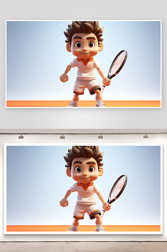 数字艺术网球网球拍图片