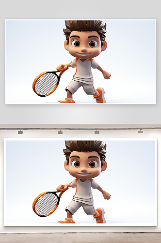 数字艺术网球网球拍图片