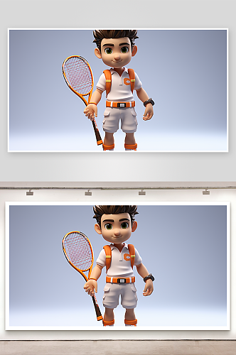 数字艺术网球网球拍