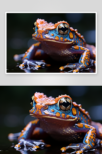 高清彩色青蛙唯美图片