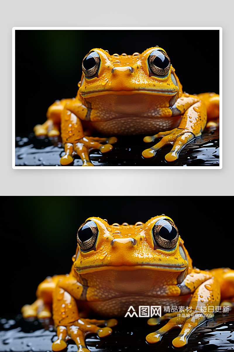 高清彩色青蛙唯美图片素材