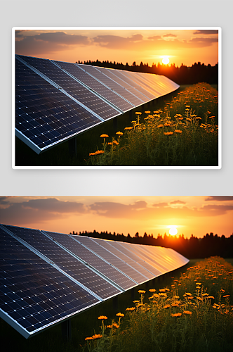 新能源节能太阳能光板场景