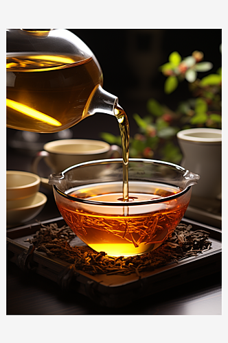 美味中国花茶背景