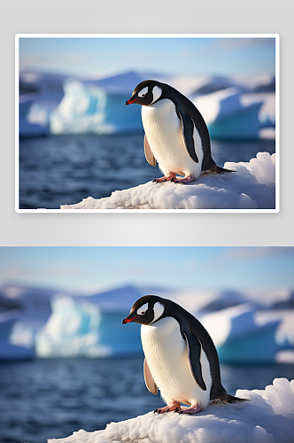 可爱的南极企鹅动物