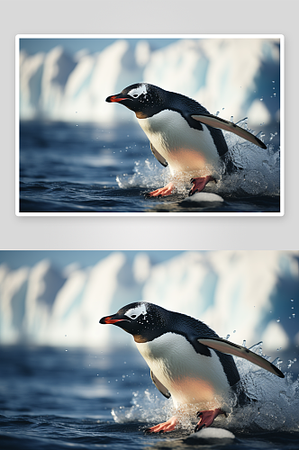可爱的南极企鹅动物