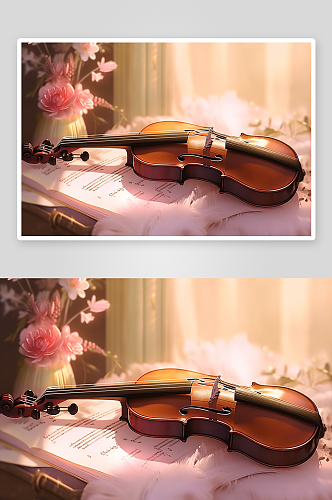 唯美漂亮的小提琴背景