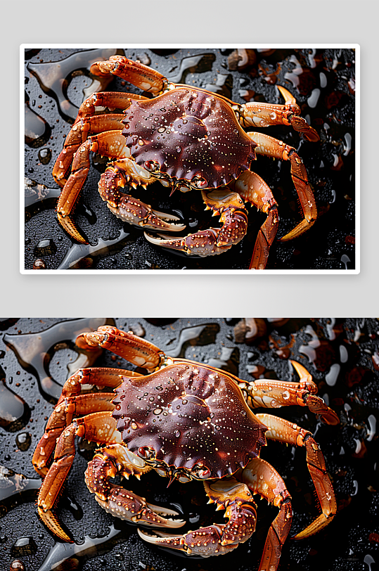 新鲜美味的大螃蟹海鲜