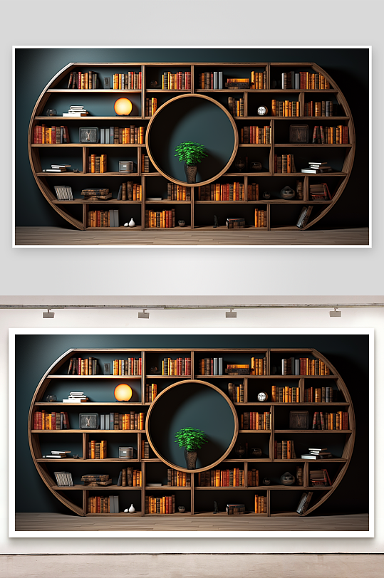 漂亮的室内简易书架