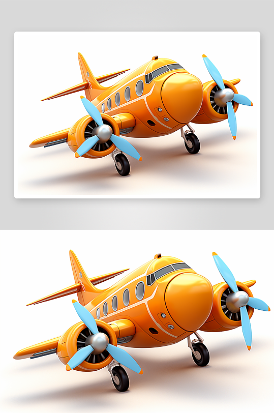 漂亮的卡通玩具小飞机