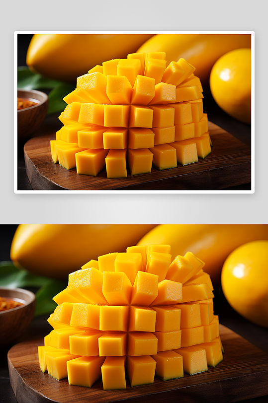 成熟美味的芒果水果