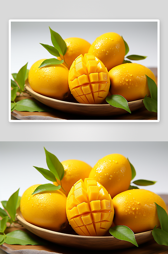 新鲜美味的芒果水果