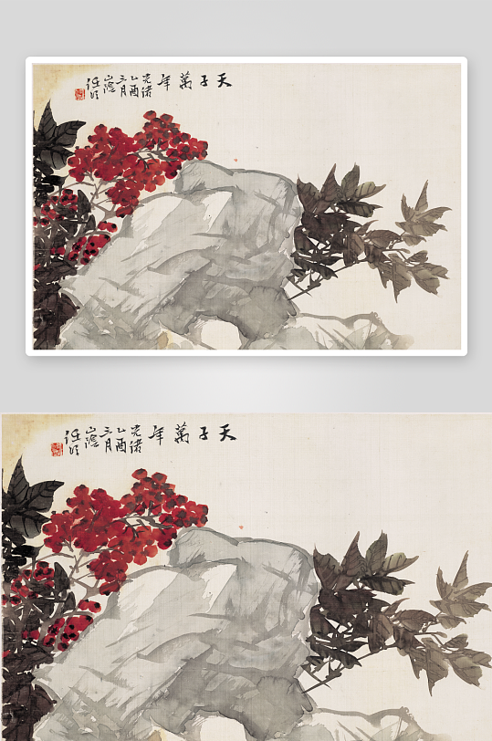 高清复古花卉植物图片