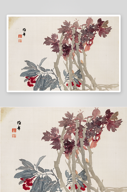 高清复古花卉植物图片
