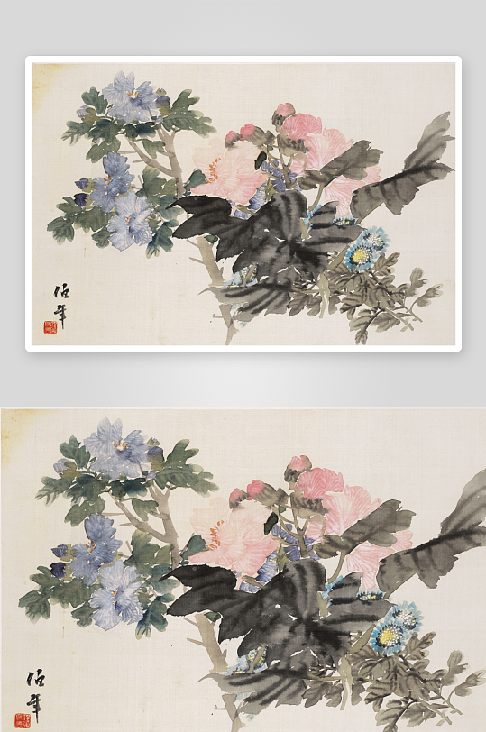 高清复古花卉植物图片