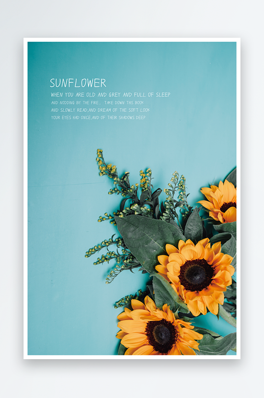 高清向日葵装饰画-众图网