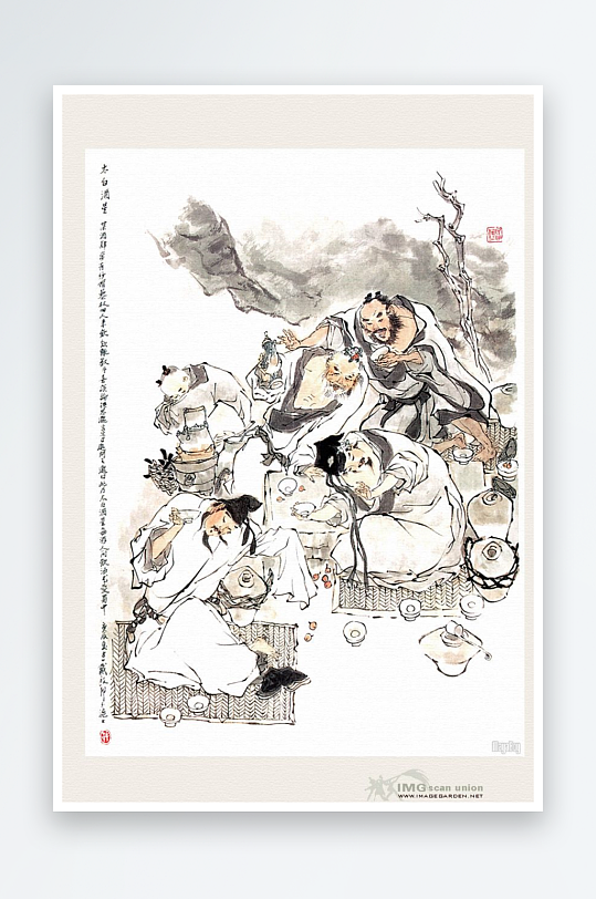 高清道教人物中式装饰画-众图网