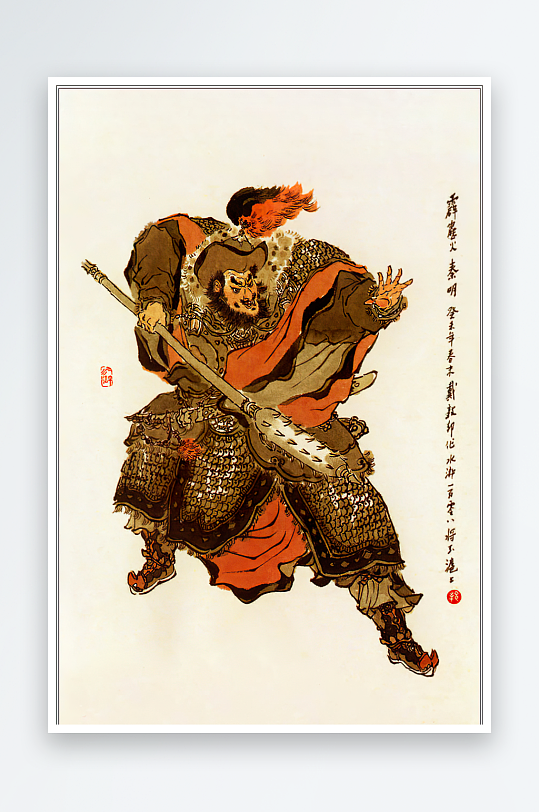 高清水浒人物中式装饰画-众图网