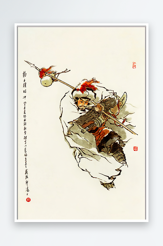 高清水浒人物中式装饰画-众图网